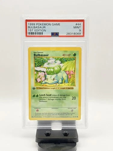 1999 POKEMON BASE SET 1ST EDITION #44 BULBASAUR PSA 9
