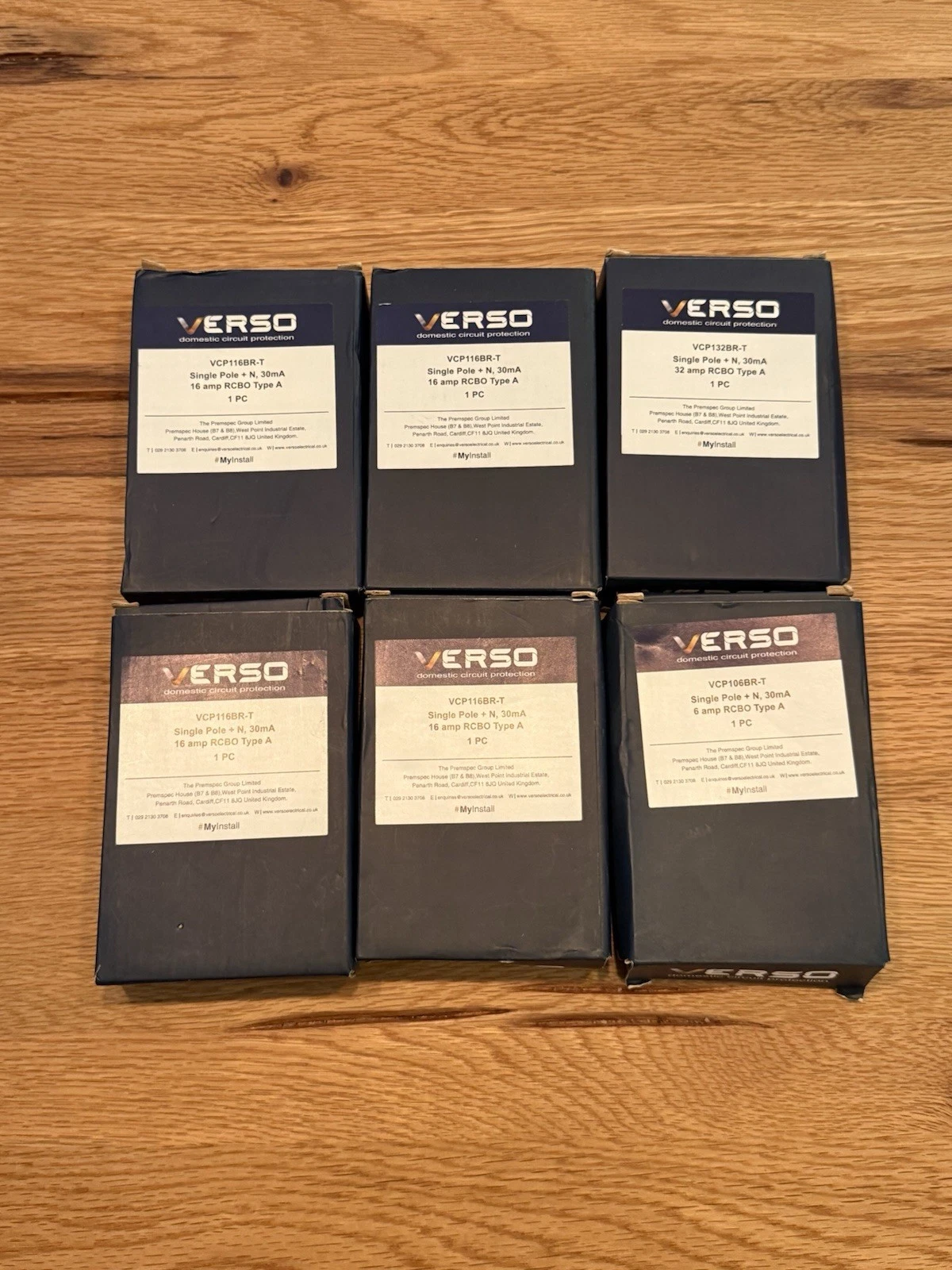 6x Verso RCBO 16A 6A & 32A B16 B6 B32 Circuit Breakers - Brand New Boxed 2