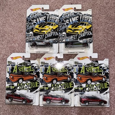 Hot Wheels Same Legend Next Chapter / Sleek Physique Lot Of 5 Cars