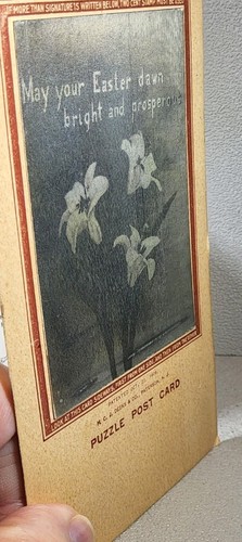 1906 H.C.J. Deeks & Co. ~ Auguri di Pasqua - Cartolina puzzle lenticolare ~ #-6790 - Foto 12 di 24