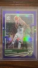 Panini 2020-21 Donruss Optic Purple Prizm Giannis Antetokounmpo #29 Bucks NBA