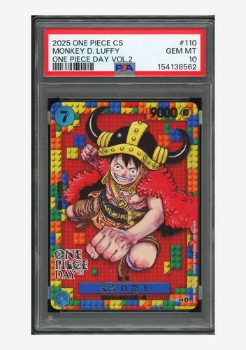 One Piece PSA 10 Monkey D. Luffy Promo 2025 P-110 OP Day'25 Chinese #1