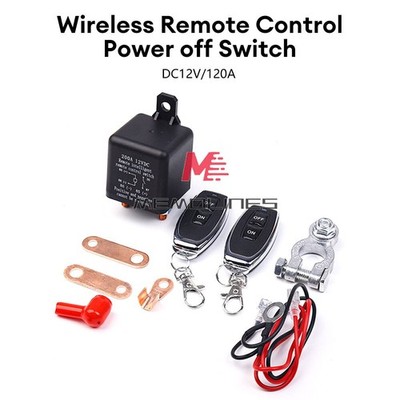 DC12V 200A Universal Car Relay   Remote Control Switch Built-in   #iv