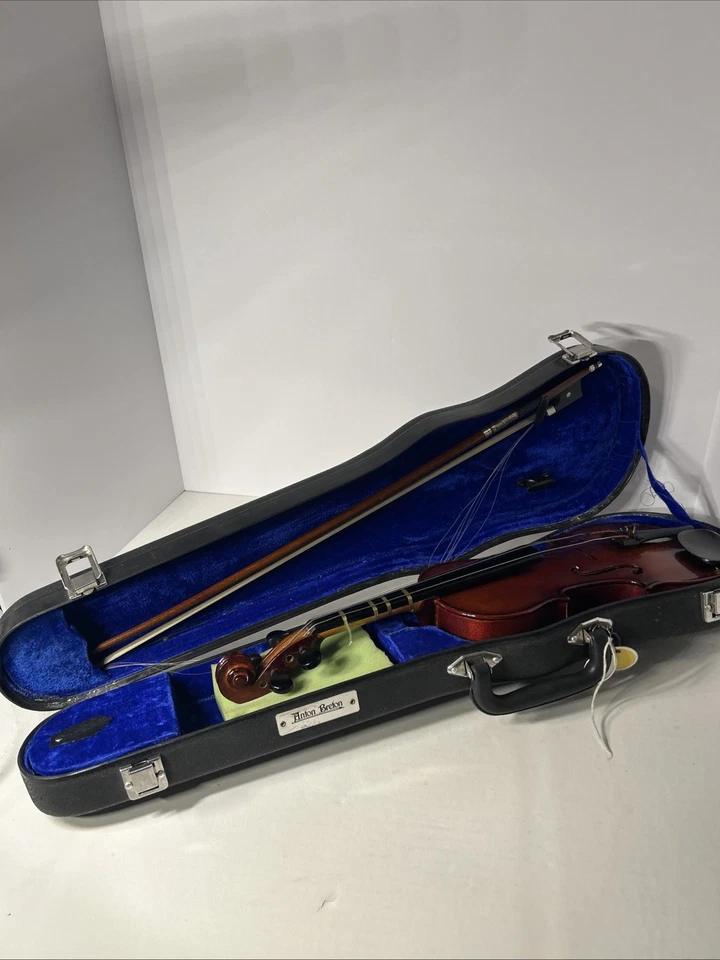 Anton Breton 1/2 Size Violin And Bow with Case Needs TLC AB05? - Image 3 of 4