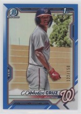 2021 Bowman Chrome Prospects Blue Refractor 122/150 Armando Cruz #BCP-247 fm0