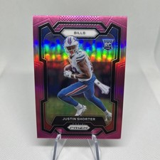 2023 Panini Prizm - Rookies Justin Shorter #310 Pink Prizm (RC)