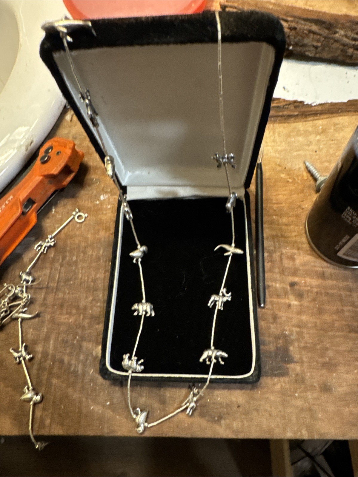 K. B. N.  Sterling Native American Animal Fetish Set.