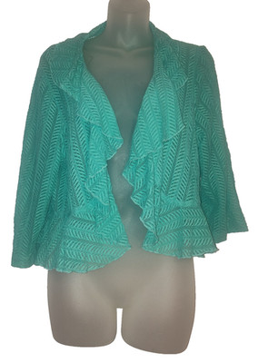 Established 1969 Woman's Green Elegant Short Sleeve Top Size 16 Bag 1