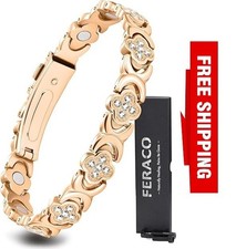 Pure Copper Bracelets for Women, Ultra Strength Magnetic Therapy Bracelet