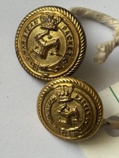 Victorian Isle Of Man Steam Packet Company , Old Buttons 18mm & 20mm.