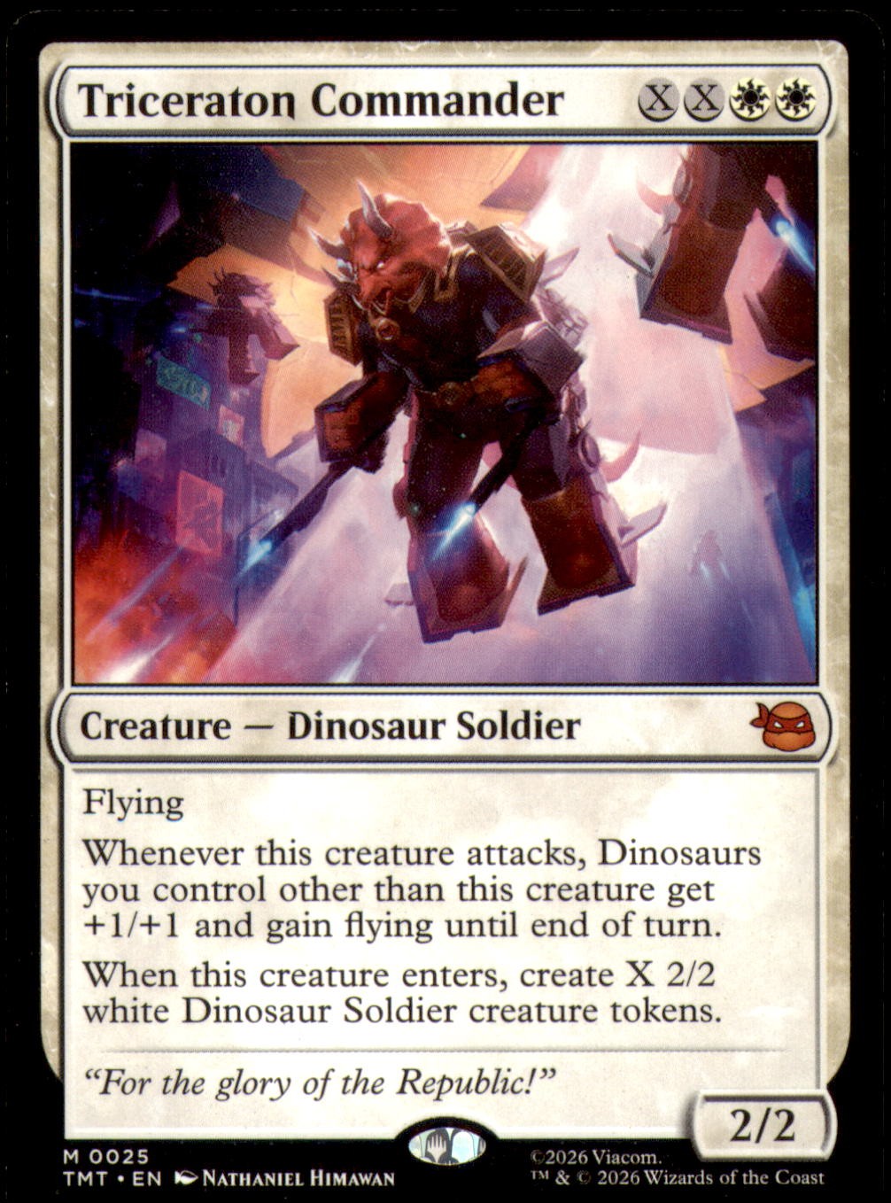 Triceraton Commander 0025 Teenage Mutant Ninja Turtles Magic: The Gathering NM