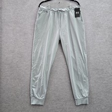 Under Armour Women Activewear Pants L Green Jogger Heatgear Woven 27" NWT