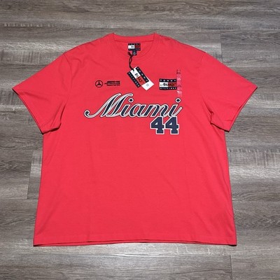 NEW Tommy Hilfiger x Mercedes-AMG F1 X Awake NY T-Shirt Lewis Size 2XL Diva Pink