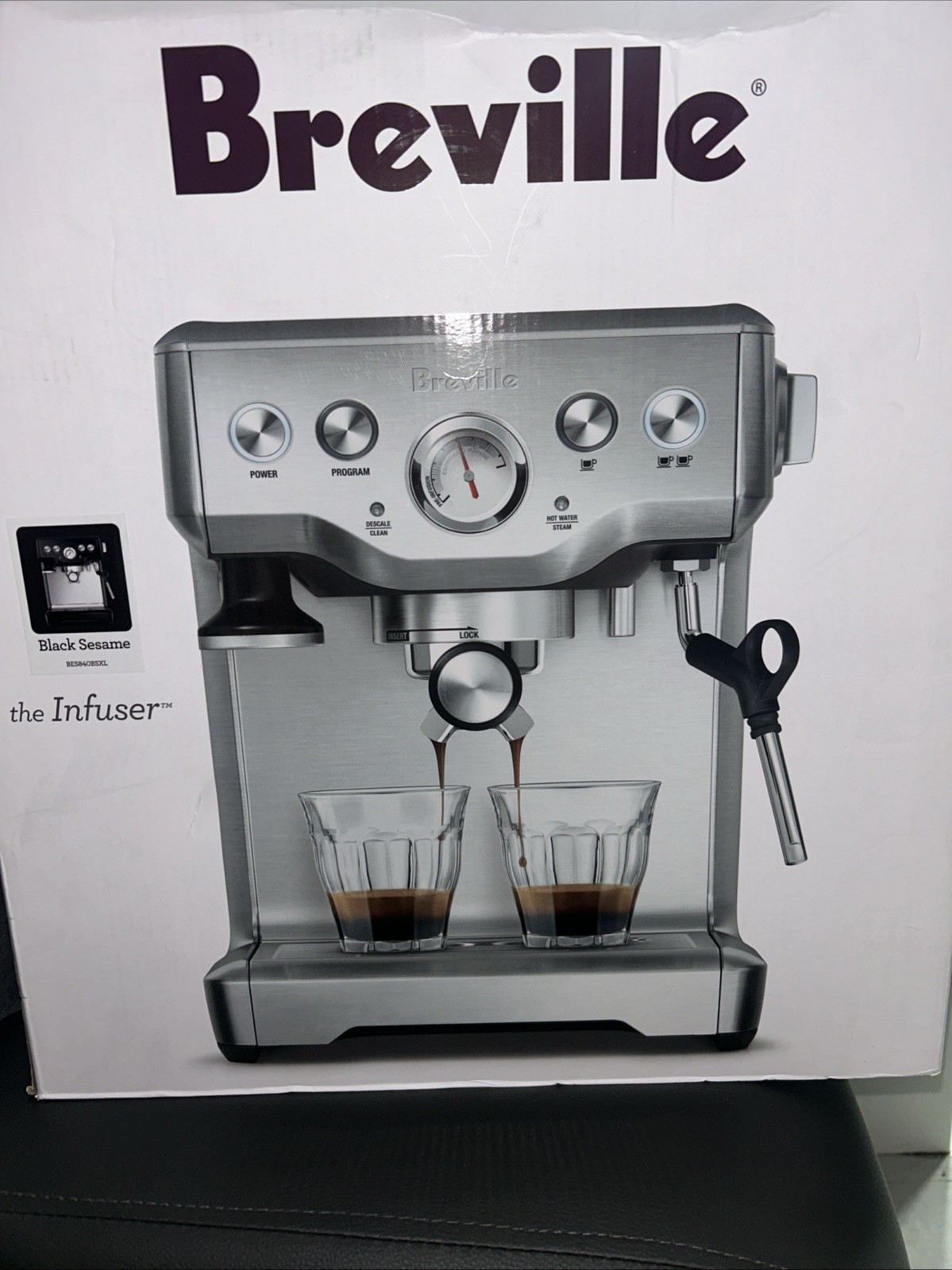 Breville the Infuser Espresso Machine - Black Sesame BRAND N