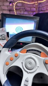 Mad Catz MC2 Racing Wheel + Pedals Sega Dreamcast &ndash; Tested & Cleaned (Video)