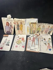 Vintage Sewing Pattern Lot Mixed Brands & Styles, See Pics For Different Pattern