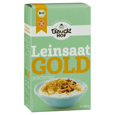 Bauckhof Bio Leinsaat Gold, geschrotet, glutenfrei