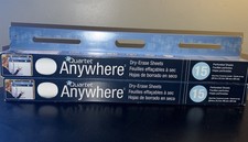 2 QUARTET Anywhere 85563 Dry Erase Sheets, 24 X 31.5 15 Ct. Reusable Lot