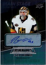 2021-22 Upper Deck Credentials #BTS-RL Robin Lehner Main Stage Signatures