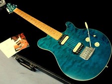 MUSIC MAN Axis Super Sport HH Tremolo Translucent Blue USA 2000 Chitarra elettrica