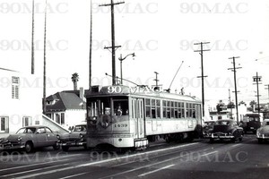 LAMTA-LATL. H-4 CAR #1439. Los Angeles (CA). Original Slide 1958.