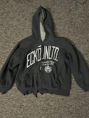 Ecko Unltd Sherpa Lined Full Zip Hoodie Youth Size Large 