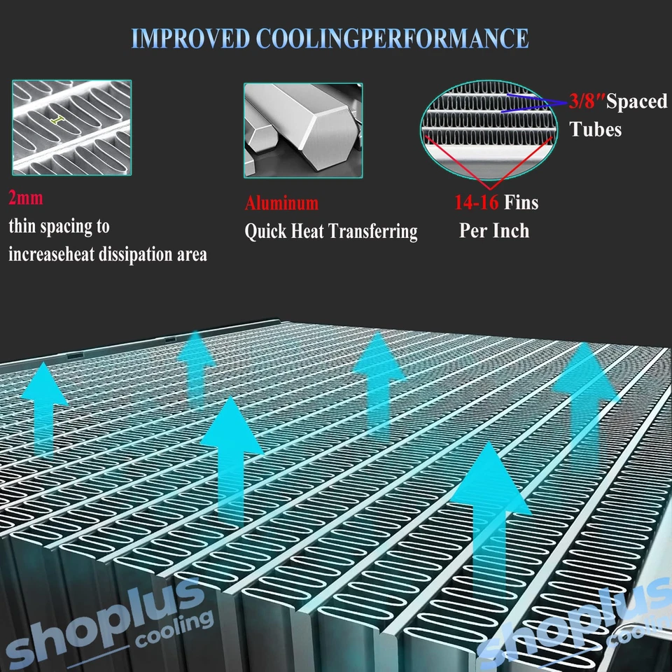 3Row Aluminum Radiator fit 1994-2002 Dodge Ram 1500 2500 3500 3.9L / 5.2L 5.9L Foto 3 de 4