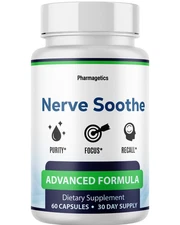 Nerve Soothe Advanced Formula For Focus & Brain Health Supplement - 60 Capsules