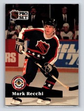 1991-92 Pro Set - Mark Recchi #313 Pittsburgh Penguins Hockey Card