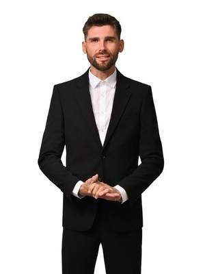 Hirschthal men's slim-fit 2-button business sport coat or with dress pants as 2 pieces