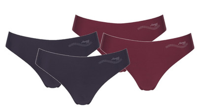 sloggi Zero Feel String Slip 4er-Pack Größe L blau weinrot UVP 51,80   Set A07