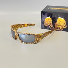 Oakley Gascan Polarized Sunglasses OO9014 Woodgrain Frame Grey Polarized Lens