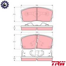 BRAKE PAD SET DISC BRAKE GDB886 FOR PERODUA GEELY DAIHATSU APPLAUSE/Mk/II/� 1.3L