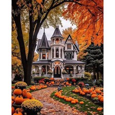 Halloween Paint by Numbers for Adults DIY Pumpkin Painting 16x20 Inch Kit 1K