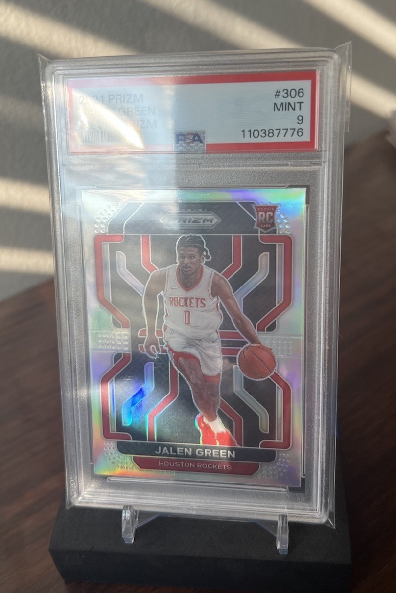2021 Prizm Jalen Green Silver Rookie #306 Rockets RC Holo PSA 9