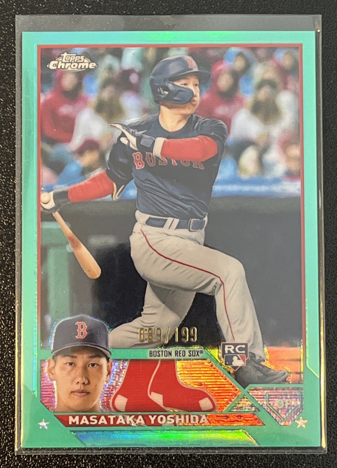 2023 Topps Chrome Masataka Yoshida Aqua Refractor #167 /199 RC Boston Red Sox