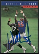 1994 Upper Deck Willie McGinest Rookie Auto New England Patriots #8