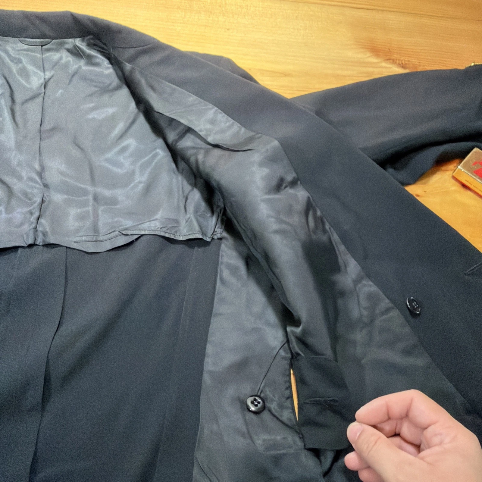 Vintage  US Navy  Service Dress Blue Jacket 42L USNA Issued Academy Thorngate image 12