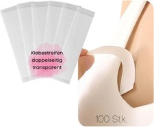 100 St&uuml;ck Fashion Tape, doppelseitiges Klebeband f&uuml;r Kleidung, transparent, f&uuml;r