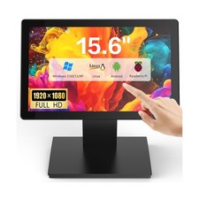 15.6" Touchscreen POS Monitor, 1920×1080 FHD IPS Display, 10-Point Capaciti