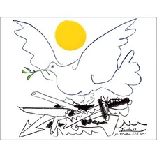 PICASSO Pablo - Lithographie "Colombe de l'Avenir" 50x65cm