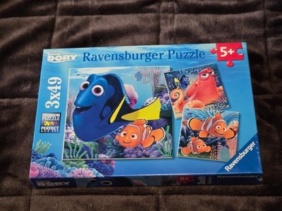 Ravensburger Disney Finding Dory 49 Piece Puzzle 8'' x 8'' 2016 NEW (3 PUZZLES)