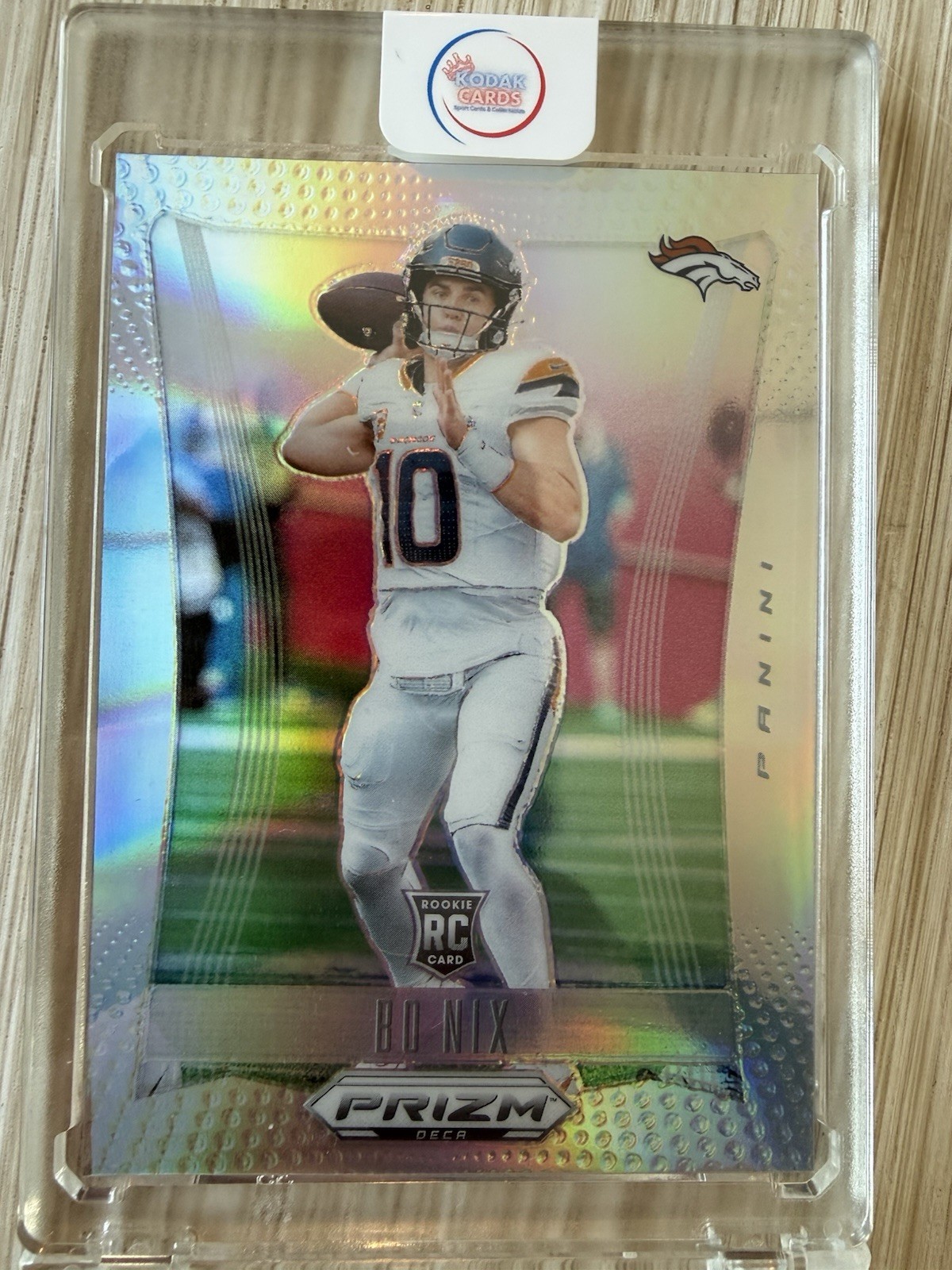BO NIX 2024 PANINI PRIZM DECA #92 ROOKIE Card SILVER RC Denver BRONCOS