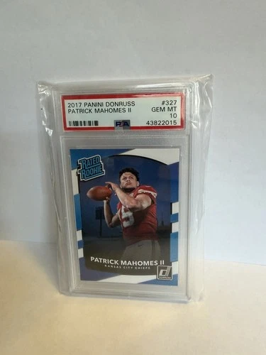 2017 PANINI DONRUSS #327 PATRICK MAHOMES II ROOKIE RC PSA 10 Kansas City Chiefs