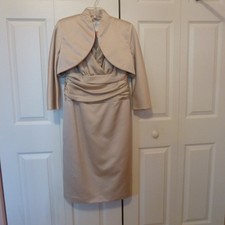 David's Bridal - Mother of the Bride - Sleeveless Dress w Bolero Jacket 