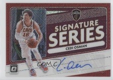 2020 Panini Donruss Optic Signature Series Choice Red Prizm Cedi Osman Auto 2u3