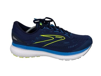 Brooks Glycerin 19 Mens Size 12.5 D Blue Neon Running Sneakers Shoes 1103561D443