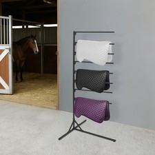 8-tier Saddle Pad Rack, Horse Blanket Holder For Stables, Trailers,riding Clubs