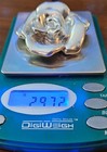 925 Stamped: Rare; Vintage, Sterling Huge Flower Rose Pendant/Brooch   — photo 4