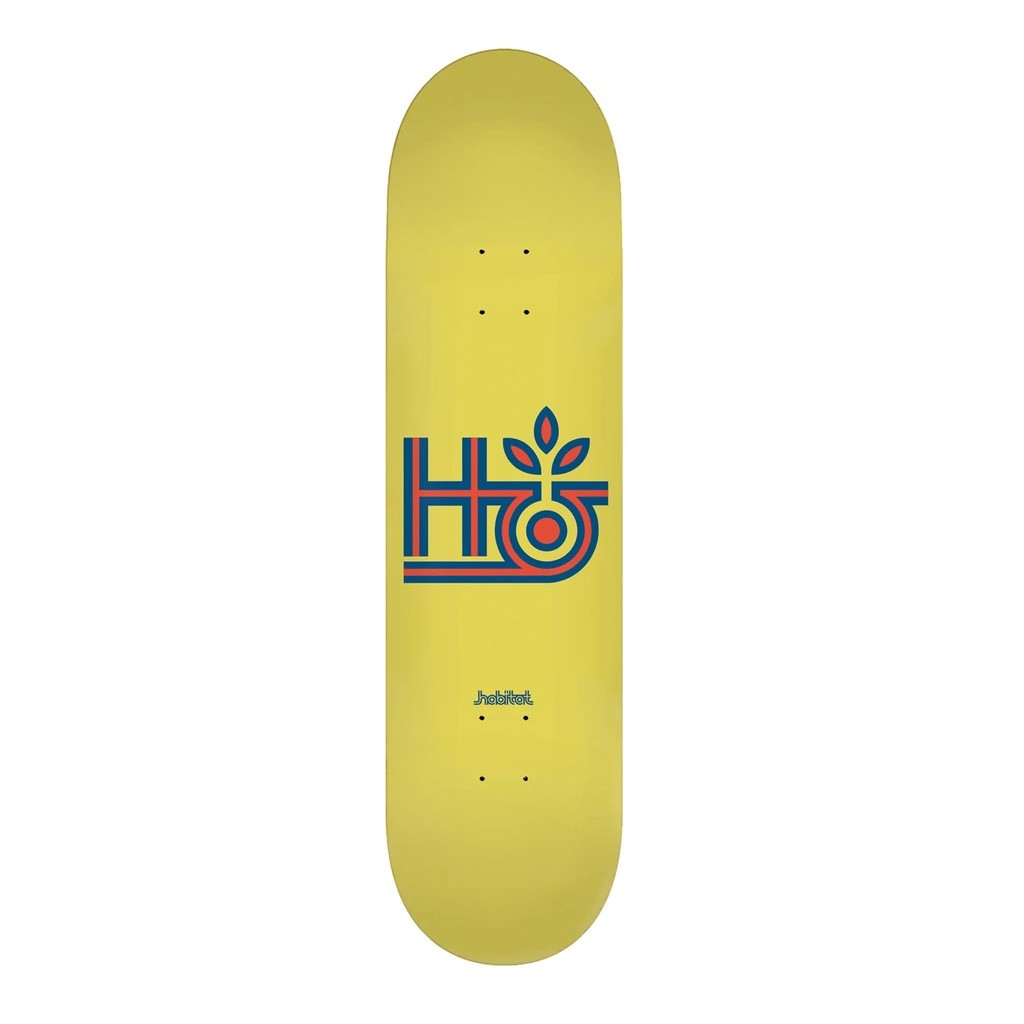 Habitat Skateboard Deck Tri-Color Pod Yellow 8.125"